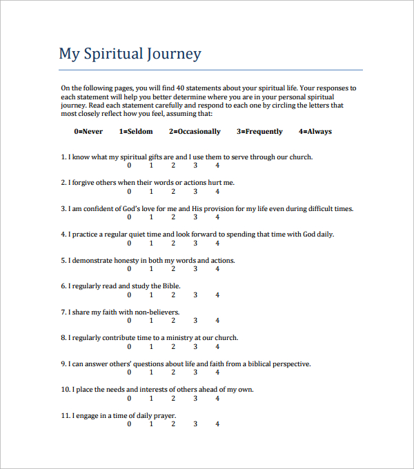 transformational church survey example