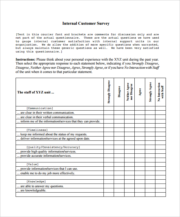 FREE 10  Sample Customer Satisfaction Survey Templates in MS Word PDF