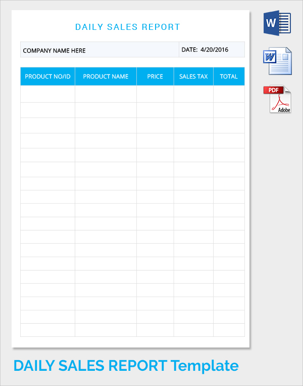 daily sales report template1