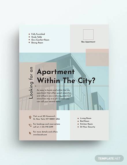 Apartment For Rent Flyer Template Free