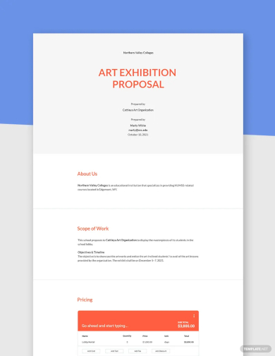 art exhibition proposal template1