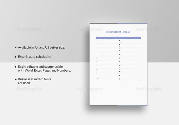 blank checklist template1