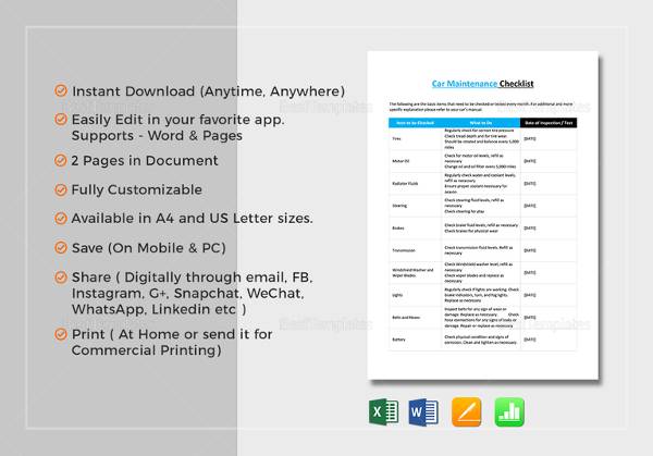 cleaning service checklist template