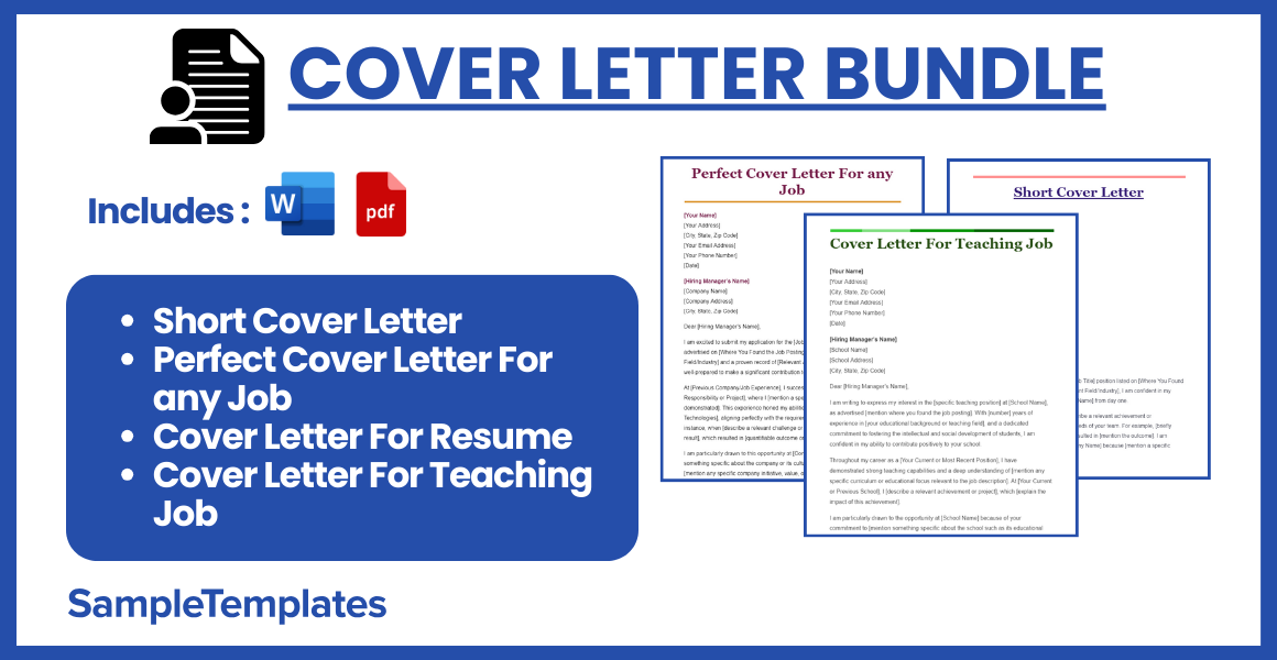 cover letter bundle
