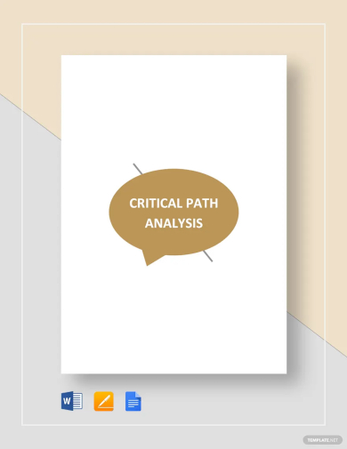 critical path analysis template