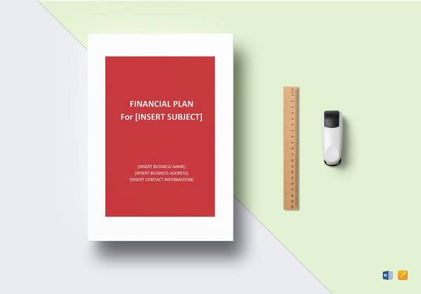 financial plan word template