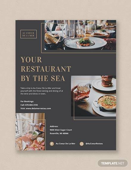 Free 27 Restaurant Flyers Templates In Ms Word Psd Ai Eps