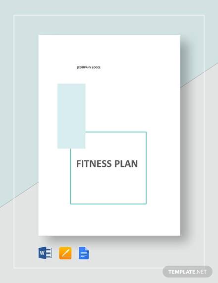 fitness plan template