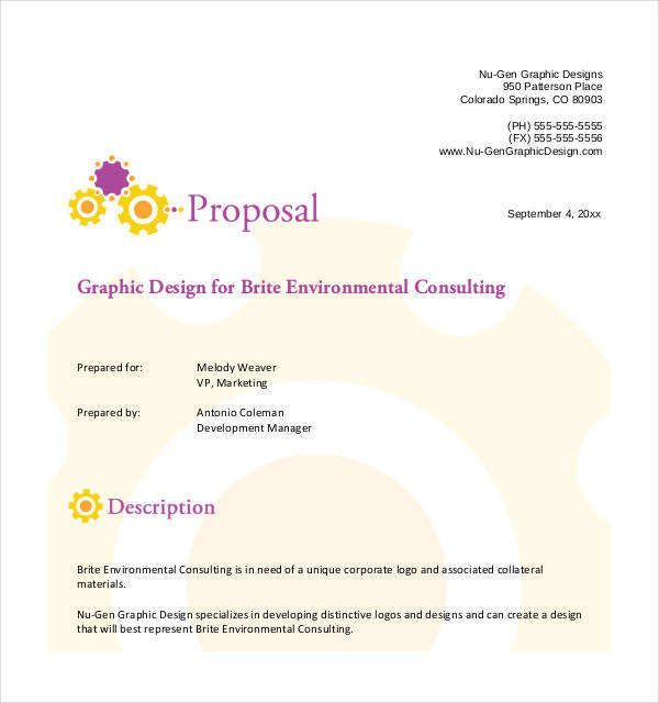 Free Graphic Design Proposal Template