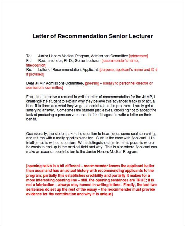 letter of recommendation senior lecturer1