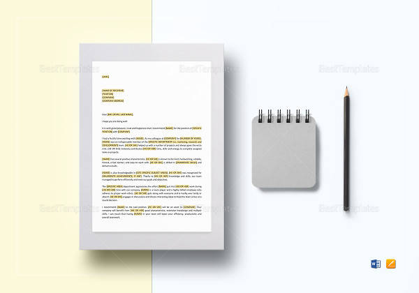 letter of recommendation template1