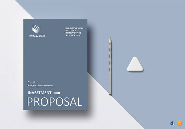 printable investment proposal template