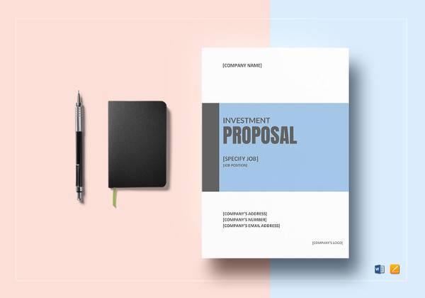 sample investment proposal template