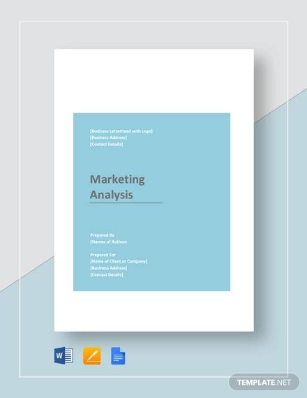 sample marketing analysis