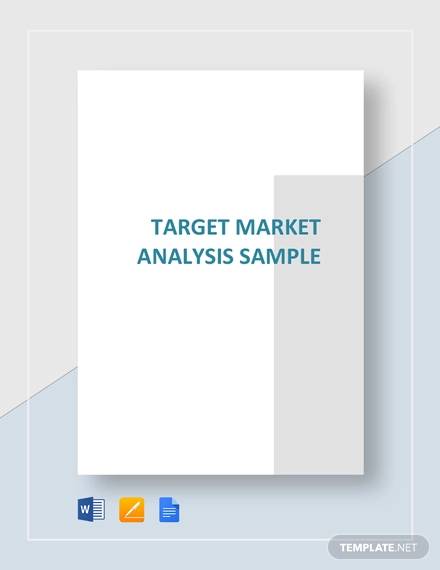 sample target market analysis