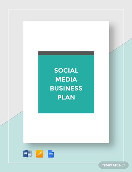 social media business plan template1