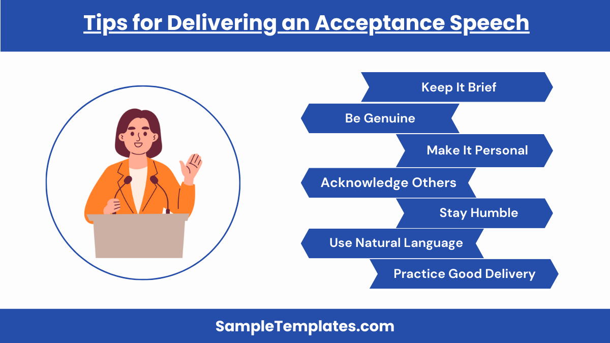 tips for delivering an acceptance speech