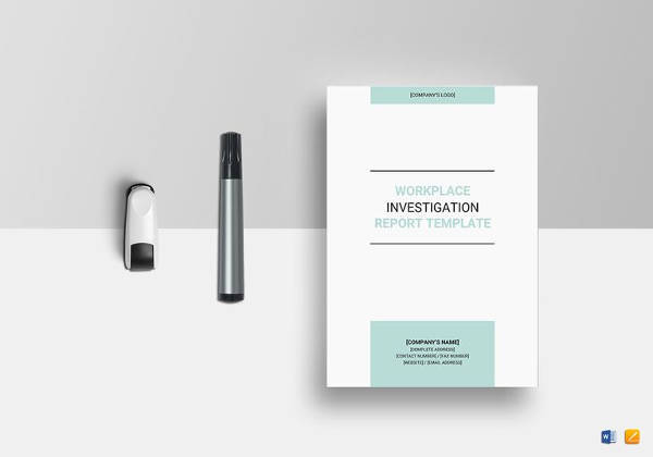 workplace investigation report template in word