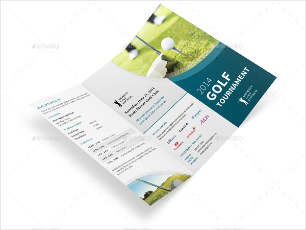 example of golf tournament brochure