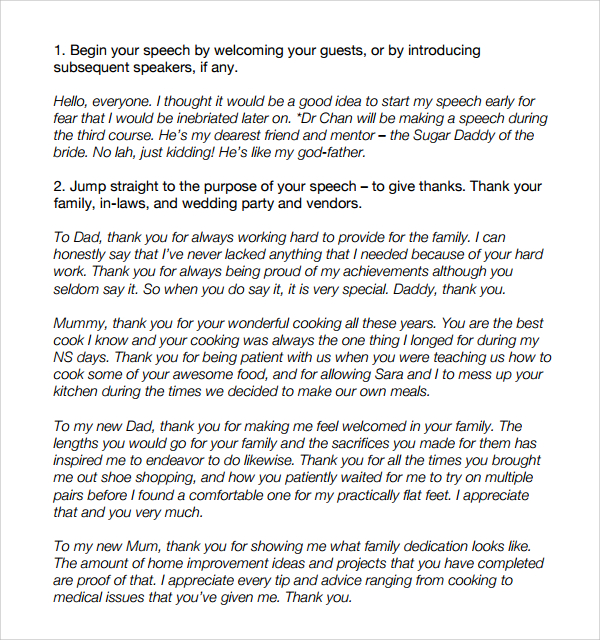 brother of the bride wedding speech free sample