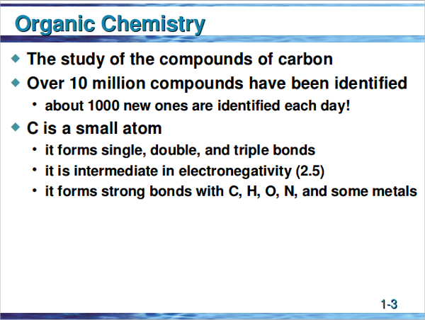organic chemistry powerpoint template