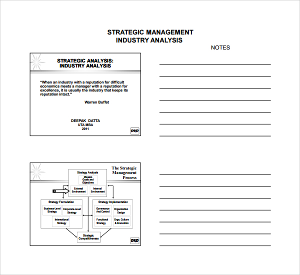 strategic management analysis template1