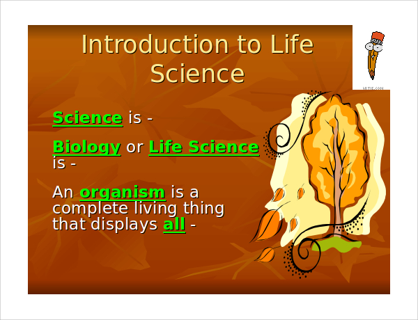 life science powerpoint template