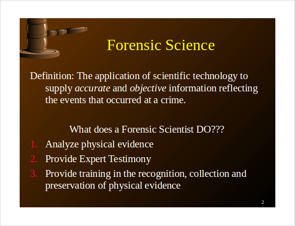 forensic science powerpoint template
