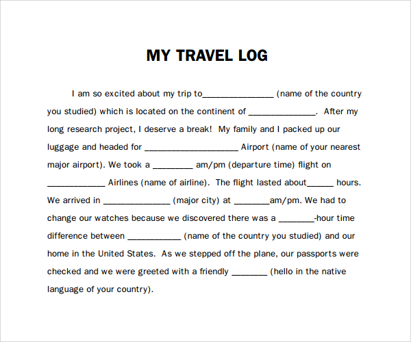 travel log template pdf%ef%bb%bf