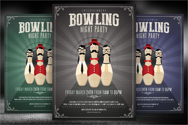 bowling night flyer