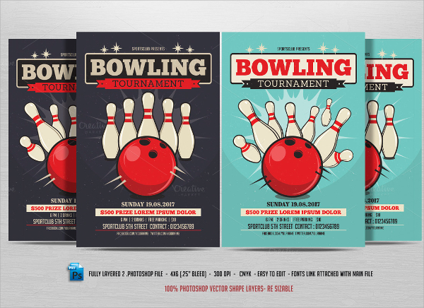 free bowling flyer templates for microsoft word