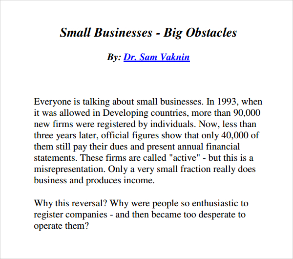 small business manual template