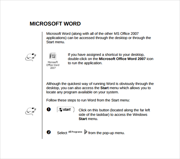 Microsoft word manual free. download full