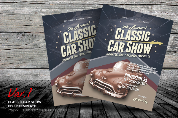 car show event flyer template