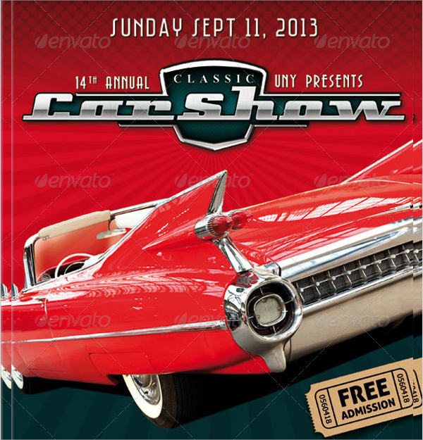 dazzling car show flyer template1