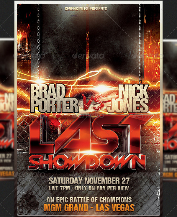 best showdown flyer template