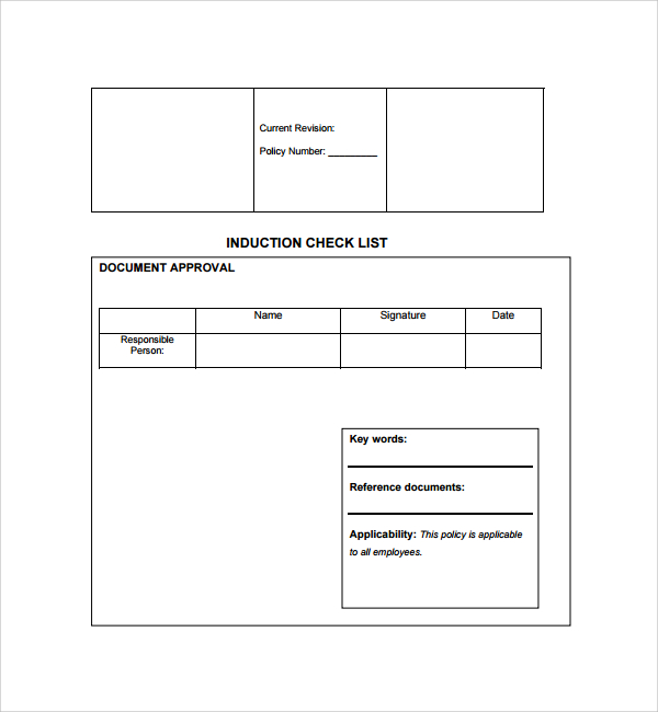 sample induction checklist template%ef%bb%bf
