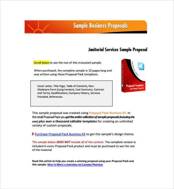 FREE 9+ Sample Quote Proposal Templates in PDF MS Word