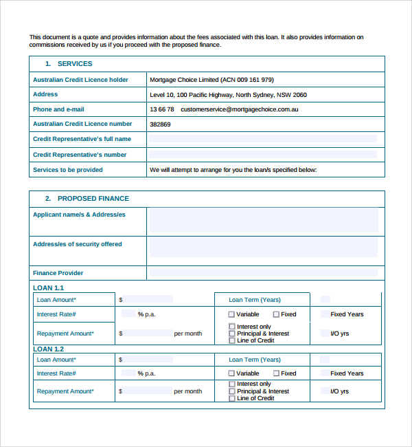 FREE 9+ Sample Quote Proposal Templates in PDF MS Word