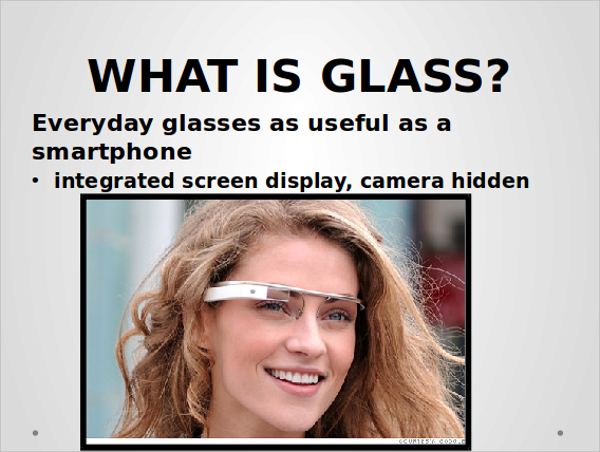 google glass powerpoint template