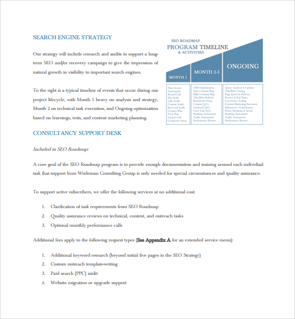 seo consulting proposal template