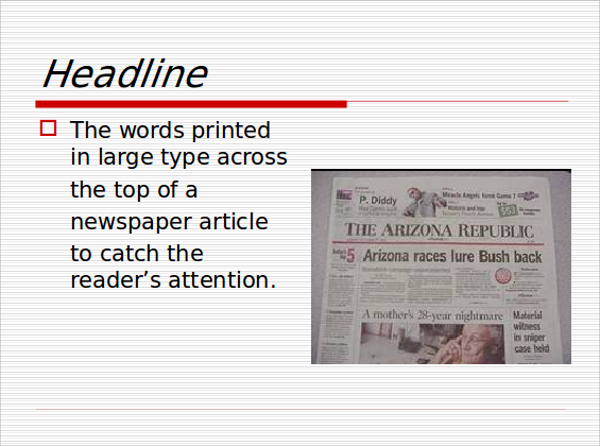 news headline powerpoint template