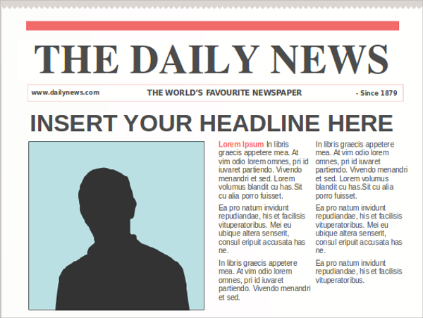 news headline template