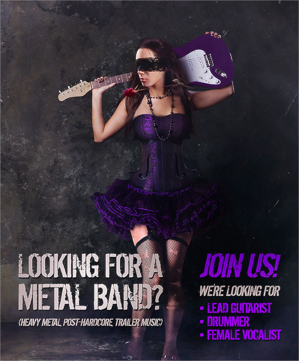 metal band flyer