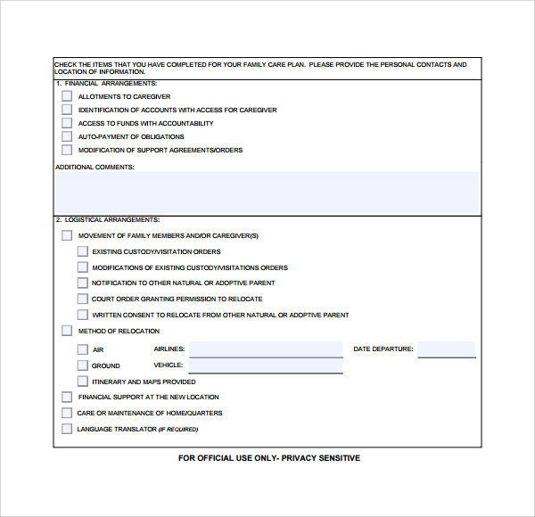 FREE 17+ Sample Care Plan Templates in PDF | MS Word