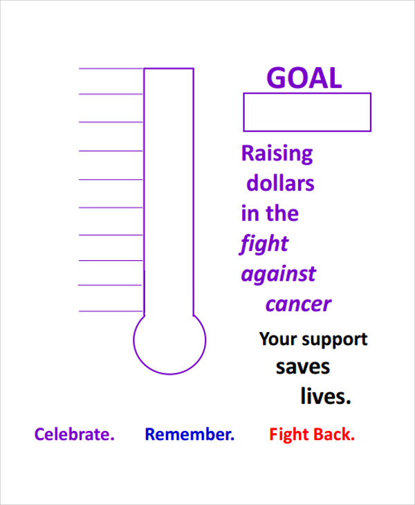 Printable Fundraising Thermometer