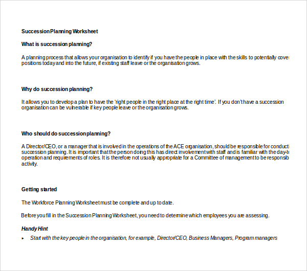 succession planning template doc%ef%bb%bf