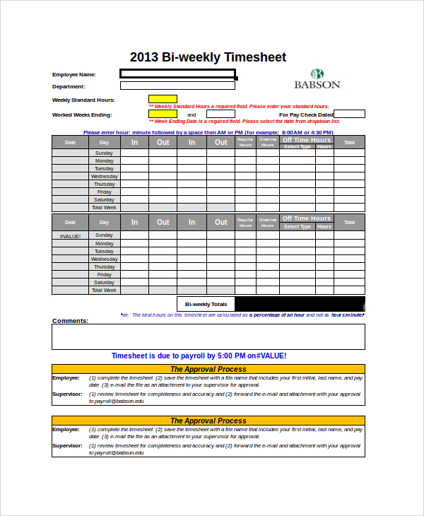 Sample Timesheet Calculator - 19+ Free Documents Download in ...