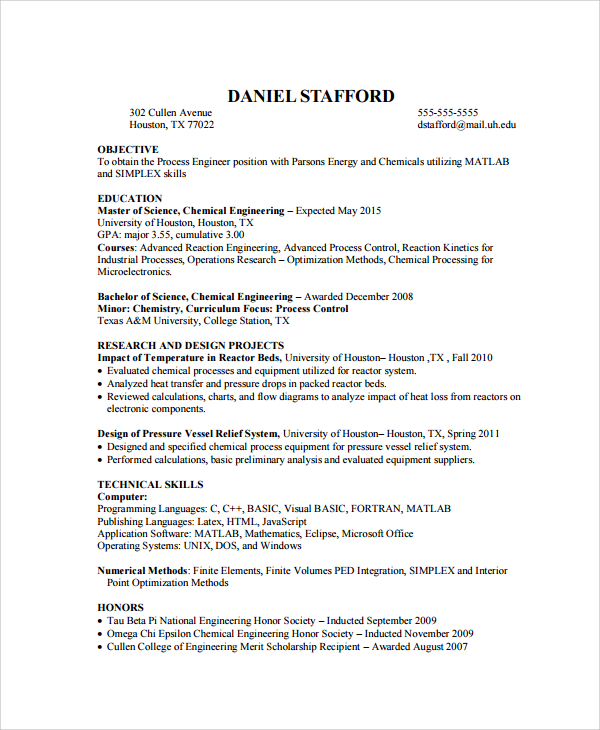 Free 9 Sample Biomedical Engineer Resume Templates In Ms Word Pdf