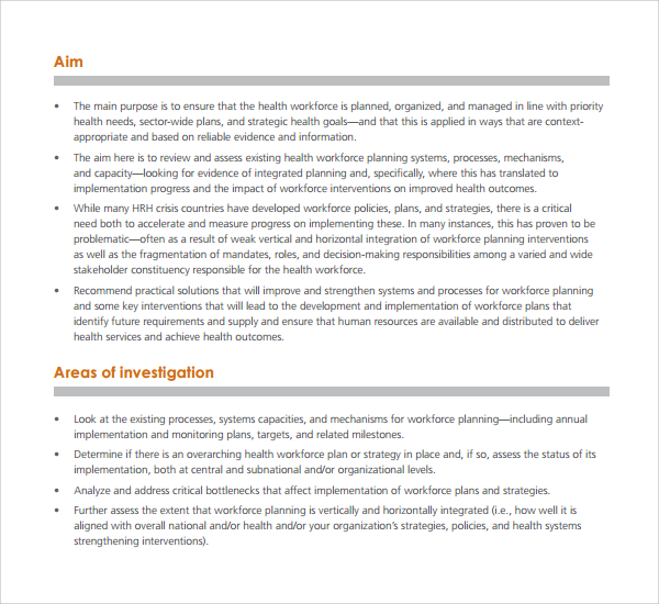 hr organizational assessment template